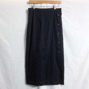 Vintage Size 13 Ormond Navy Blue Maxi Skirt